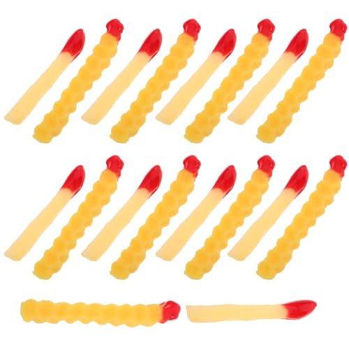 FUNOMOCYA 20 Stück Teiliges Fake French Fries mit Gewelltem Rand Realistische PVC Kartoffelstäbchen Dekorative Fast Food Modelle für Kinderküche Partydekoration Restaurant Fotorequisite FUNOMOCYA 20 Stück Teiliges Fake French Fries mit Gewelltem Rand Realistische PVC Kartoffelstäbchen Dekorative Fast Food Modelle für Kinderküche Partydekoration Restaurant Fotorequisite von FUNOMOCYA