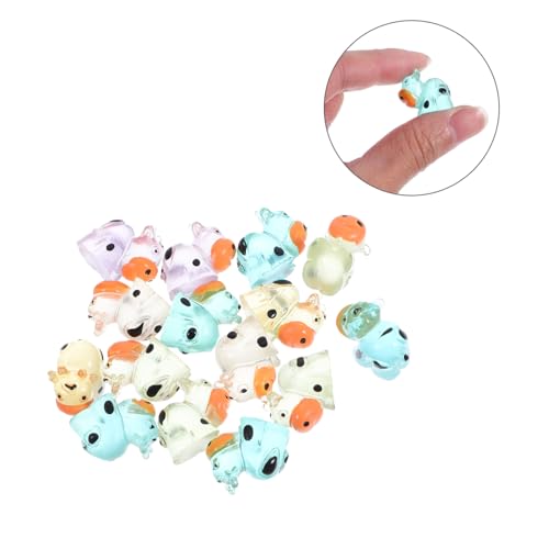 FUNOMOCYA 20 Stück Teiliges Leuchtende Mini Kuh Figuren aus Robustem Resin Kleine Tierische Gartendekorationen für Mikrolandschaften Leichte Kompakte Kuhornamente für Innen Außenbereiche von FUNOMOCYA