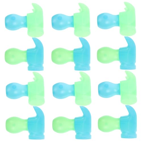FUNOMOCYA 20 Stück Teiliges Leuchtendes Karottenhammer Stressabbau Hammer Toy mit Gravitationseffekt Nachtlichtfunktion Blau Grün Fidget und Entspannungsspielzeug von FUNOMOCYA