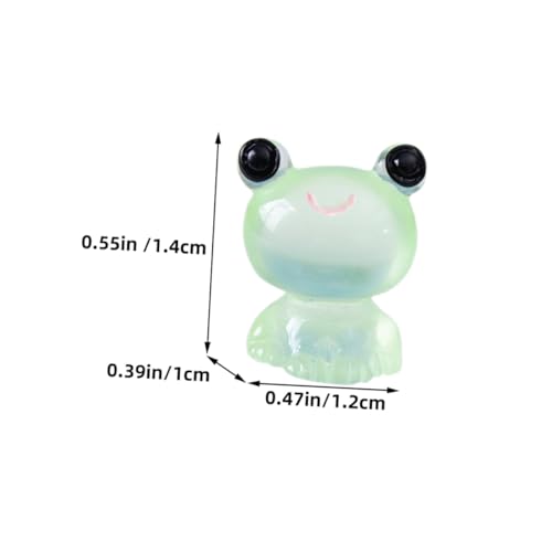FUNOMOCYA 20 Stück Teiliges Miniatur Frosch Figuren aus Langlebigem Harz Leuchtend Kompakt für Garten DIY mikrolandschaften Vielseitige Gartendeko für Drinnen und Draußen von FUNOMOCYA