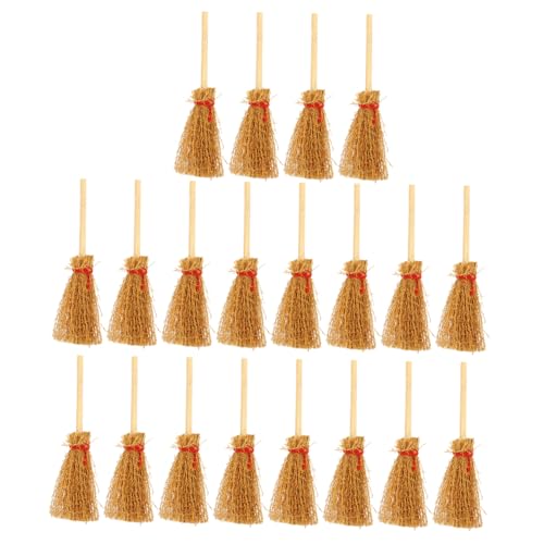 FUNOMOCYA 20 Stück Teiliges Miniatur Hexenbesen Deko aus Holz Realistische Halloween Puppenhaus Accessoires Langlebige Mini Besen für DIY Bastelprojekte und Puppenhausgestaltung FUNOMOCYA 20 Stück Teiliges Miniatur Hexenbesen Deko aus Holz Realistische Halloween Puppenhaus Accessoires Langlebige Mini Besen für DIY Bastelprojekte und Puppenhausgestaltung von FUNOMOCYA