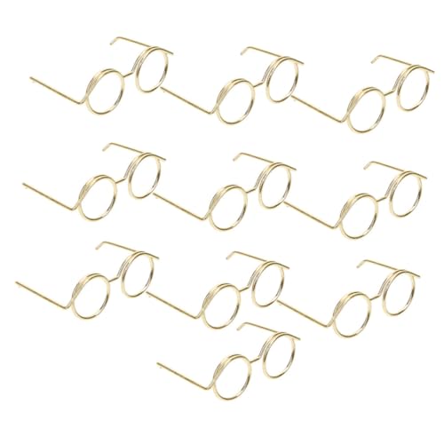 FUNOMOCYA 20 Stück Teiliges Miniatur Puppenbrillen Metall Leichte Drahtlose Brillenrahmen ohne Gläser als DIY Accessoire und Fotorequisite für Kleine Puppen Modisch und Robust FUNOMOCYA 20 Stück Teiliges Miniatur Puppenbrillen Metall Leichte Drahtlose Brillenrahmen ohne Gläser als DIY Accessoire und Fotorequisite für Kleine Puppen Modisch und Robust von FUNOMOCYA