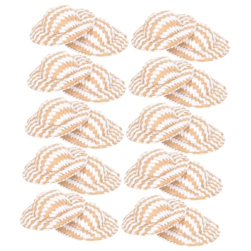 FUNOMOCYA 20 Stück Teiliges Miniatur Puppenstrohhut Geflochtene DIY Bastel Hüte Natürliches Material Langlebig Handliches Puppenzubehör für Kreative Kostümgestaltung und Dekoration FUNOMOCYA 20 Stück Teiliges Miniatur Puppenstrohhut Geflochtene DIY Bastel Hüte Natürliches Material Langlebig Handliches Puppenzubehör für Kreative Kostümgestaltung und Dekoration von FUNOMOCYA