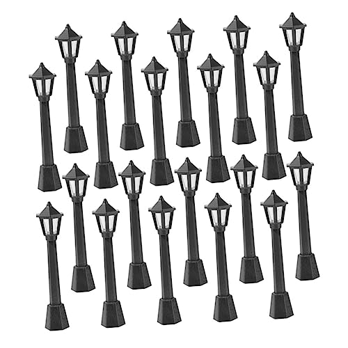 FUNOMOCYA 20 Stück Teiliges Miniatur Straßenlaternen Modelllampen aus Robustem Realistische Mikro Landschaftsdekoration Schwarze Mini Lampen für DIY Gartenszene und Puppenhausbeleuchtung FUNOMOCYA 20 Stück Teiliges Miniatur Straßenlaternen Modelllampen aus Robustem Realistische Mikro Landschaftsdekoration Schwarze Mini Lampen für DIY Gartenszene und Puppenhausbeleuchtung von FUNOMOCYA