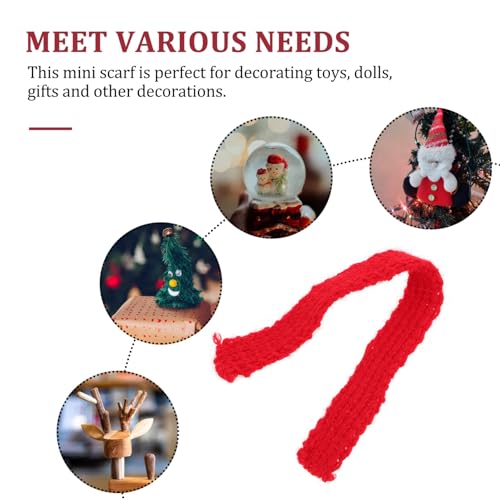 FUNOMOCYA 20 Stück Teiliges Miniatur Wollschals mit Bommel Flexible Puppen Dekorative Strickschals für Weihnachten Partys und Familienfeiern Rot weiß grün Gestreift FUNOMOCYA 20 Stück Teiliges Miniatur Wollschals mit Bommel Flexible Puppen Dekorative Strickschals für Weihnachten Partys und Familienfeiern Rot weiß grün Gestreift von FUNOMOCYA
