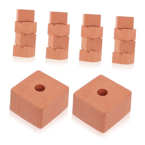 FUNOMOCYA 20 Stück Teiliges Miniatur Ziegelset Realistische Modellziegel aus Langlebigem Material Fein Poliert und Sicher Geeignet für DIY Bauprojekte Kreative Spielzeuge für Miniatur von FUNOMOCYA