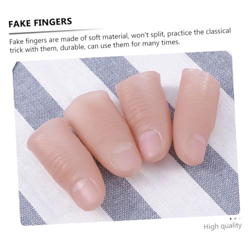 FUNOMOCYA 20 Stück Teiliges Realistische Fake Finger Daumenspitzen Flexibel und Sicher für Halloween Kostüme Cosplay Theater Requisiten und Sammelobjekte von FUNOMOCYA