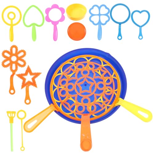FUNOMOCYA 20 Stück Teiliges Riesenseifenblasenstäbe mit Tablett Bunte Formen Vielseitige Bubble Making spielzeuge für Outdoor spielspaß im Sommer für Garten Park Party und Zufällige Farbe von FUNOMOCYA