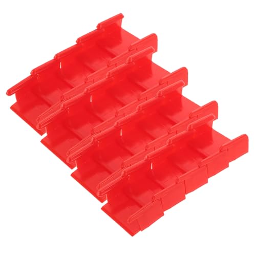 FUNOMOCYA 20 Stück Teiliges Rote Gleisklemmen für Modelleisenbahn Stabile Kunststoff Verbinder für Holzeisenbahn Sicheres Fixieren der Gleise Kompatibel mit Spielzeugeisenbahn von FUNOMOCYA