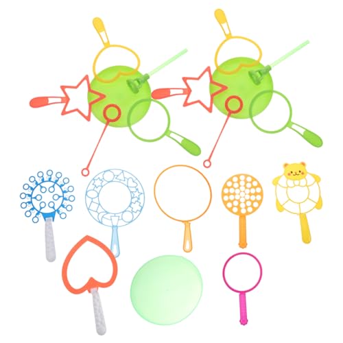 FUNOMOCYA 20 Stück Teiliges Seifenblasen Spielset für Langlebige Kunststoff Bubble Tools Vielseitig für Outdoor Spaß im Frühling Sommer Herbst und Winter Farblich Sortiert Zufällige Farbe von FUNOMOCYA