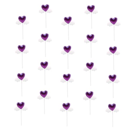 FUNOMOCYA 20 Stück Teiliges Set Herz Flügel Cake Topper Lebensmittelecht Wiederverwendbar für und Desserts Bunte Farben für Taufe und Festliche Anlässe Zufällige Farbe FUNOMOCYA 20 Stück Teiliges Set Herz Flügel Cake Topper Lebensmittelecht Wiederverwendbar für und Desserts Bunte Farben für Taufe und Festliche Anlässe Zufällige Farbe von FUNOMOCYA