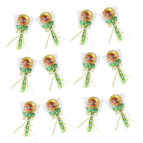 FUNOMOCYA 20 Stück Teiliges Sonnenblumen-folienballon- Handlich Interaktiv für Sommerparty Shower Hochzeit Vielseitige Partydekoration Tragbar für Geburtstag und Festlichkeiten von FUNOMOCYA