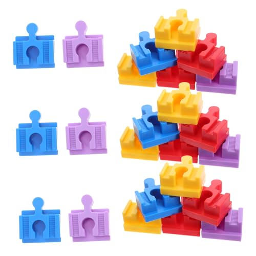 FUNOMOCYA 24 Stück Kinderbaublockpfeiler Schienenspielzeug Bahngleisverbinder aus Kunststoff Gleiszubehör Spielzeugeisenbahnschienen Mini-Bausteine Bauwürfel -Bahnstrecke Plastik FUNOMOCYA 24 Stück Kinderbaublockpfeiler Schienenspielzeug Bahngleisverbinder aus Kunststoff Gleiszubehör Spielzeugeisenbahnschienen Mini-Bausteine Bauwürfel -Bahnstrecke Plastik von FUNOMOCYA