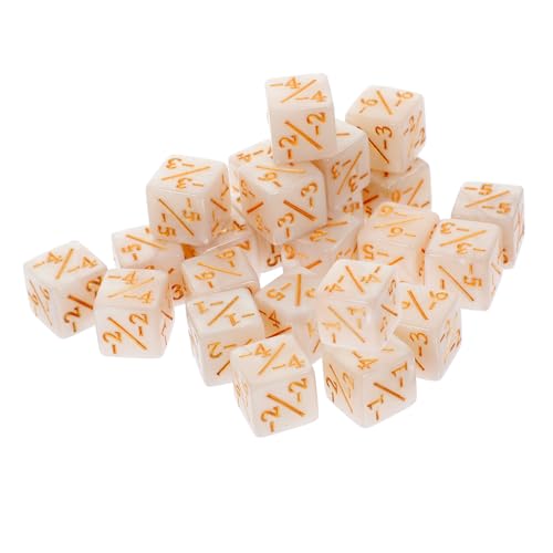 FUNOMOCYA 24 Stück Teiliges Acryl Würfelzähler Plus Minus Zeichen Langlebig und Farbecht Vielseitiges Spielzubehör für Kartenspiele Brettspiele und Lernspiele für Partyspaß von FUNOMOCYA