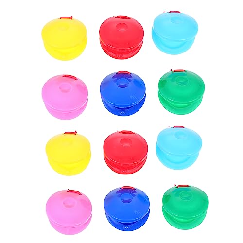 FUNOMOCYA 24 Stück Teiliges Buntes Kunststoff Castanets Pädagogisches Schlaginstrument für Sicher und Langlebig Fördert Sensorische Entwicklung und Musikalisches Lernen für Mädchen und von FUNOMOCYA