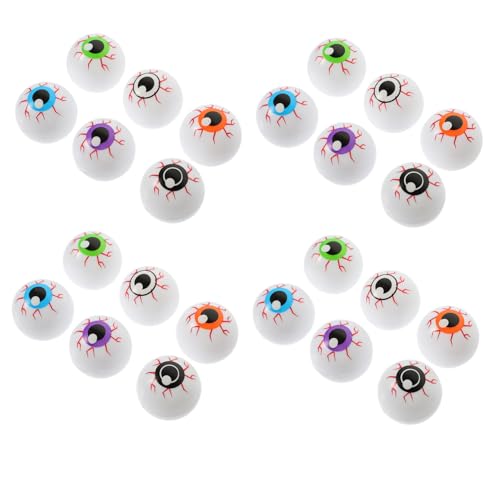 FUNOMOCYA 24 Stück Teiliges Halloween Deko Bunte Hohle Federnde Augäpfel Gruselige Party Dekoration für Drinnen und Draußen als Schauriges Halloween FUNOMOCYA 24 Stück Teiliges Halloween Deko Bunte Hohle Federnde Augäpfel Gruselige Party Dekoration für Drinnen und Draußen als Schauriges Halloween von FUNOMOCYA