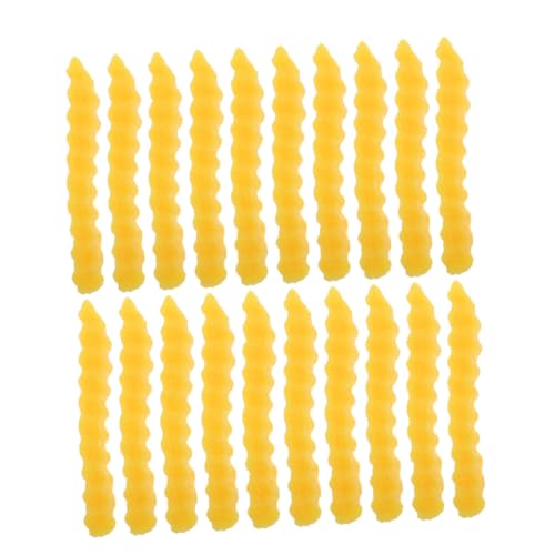 FUNOMOCYA 24 Stück Teiliges Kunststoff Kartoffelstäbchen Modell Realistische Detailreiche Pommes Frites Nachbildung aus Langlebigem PVC als Küchen-deko Foto-Requisiten und Snackshop von FUNOMOCYA