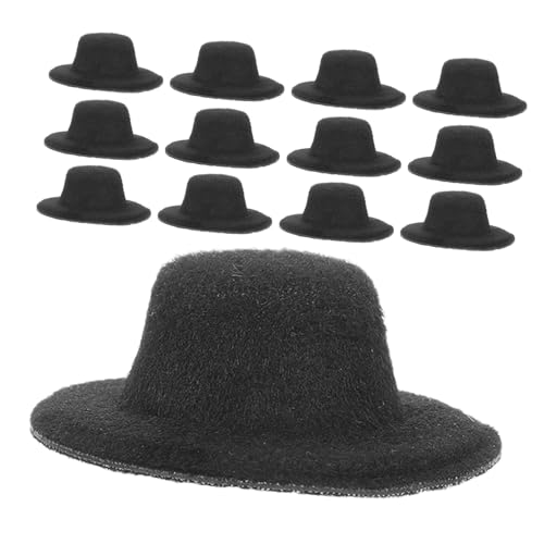 FUNOMOCYA 24 Stück Teiliges Mini Filz-miniatur-zylinder Kleine Puppenhüte für DIY Bastelarbeiten Leichte Kompakte Schwarze Mini-hut-dekoration für Weihnachten und Party FUNOMOCYA 24 Stück Teiliges Mini Filz-miniatur-zylinder Kleine Puppenhüte für DIY Bastelarbeiten Leichte Kompakte Schwarze Mini-hut-dekoration für Weihnachten und Party von FUNOMOCYA