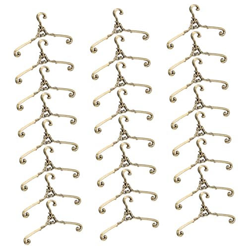 FUNOMOCYA 24 Stück Teiliges Mini Metall kleiderbügel Puppenhaus Bronze Stabile Puppenkleiderbügel Handgefertigt Fördert Kreativität und Spielspaß FUNOMOCYA 24 Stück Teiliges Mini Metall kleiderbügel Puppenhaus Bronze Stabile Puppenkleiderbügel Handgefertigt Fördert Kreativität und Spielspaß von FUNOMOCYA