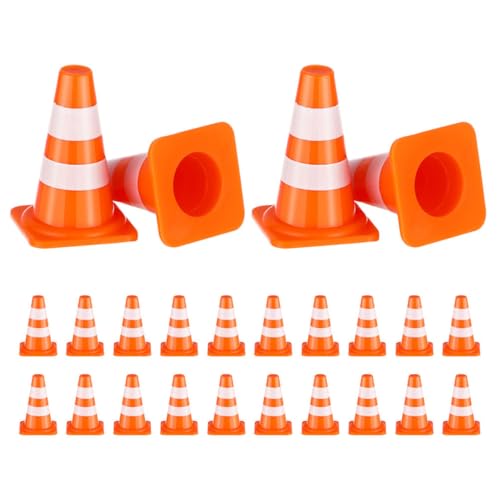 FUNOMOCYA 24 Stück Transportspielzeug für Spielzeugstraßenbarrikaden Rollenspiel Straßenschild für Verkehrsspielzeug Verkehrsschilder, für Plastik Orange FUNOMOCYA 24 Stück Transportspielzeug für Spielzeugstraßenbarrikaden Rollenspiel Straßenschild für Verkehrsspielzeug Verkehrsschilder, für Plastik Orange von FUNOMOCYA