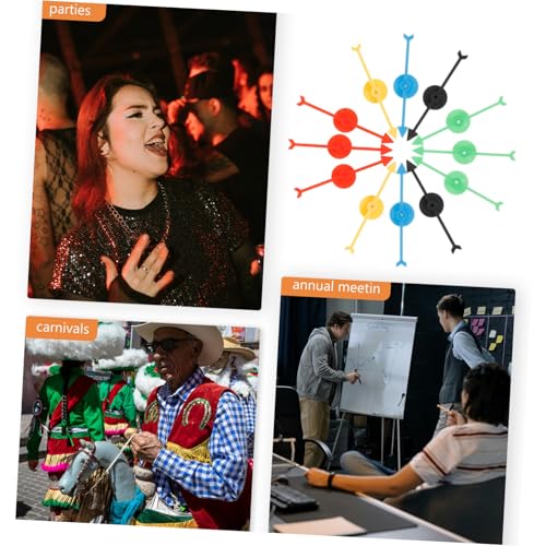 FUNOMOCYA 25 Stück Teiliges stabiles Kunststoff Bunte Spielpfeile für DIY Brettspiele Rotierendes Zubehör für Klassenzimmeraktivitäten und Familienspiele von FUNOMOCYA