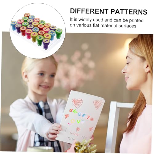 FUNOMOCYA 26 Stück Teiliges Buntes Alphabet Stempelset für Umweltfreundliche Kunststoff Stempel mit Integriertem Stempelkissen für Basteln Partys Klassenzimmer und Zufällige Zufällige Farbe FUNOMOCYA 26 Stück Teiliges Buntes Alphabet Stempelset für Umweltfreundliche Kunststoff Stempel mit Integriertem Stempelkissen für Basteln Partys Klassenzimmer und Zufällige Zufällige Farbe von FUNOMOCYA