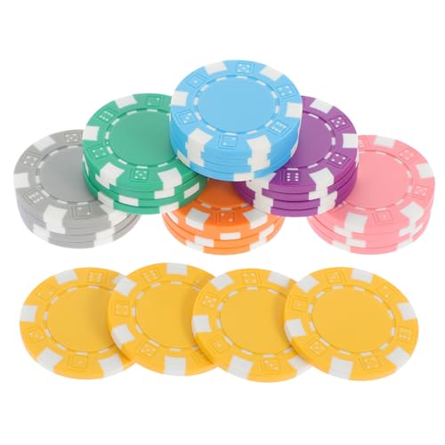 FUNOMOCYA 28 Stück Teiliges Poker Chips Bunte Zählchips für Poker und Brettspiele Runde Chips Farben Leicht und Tragbar für Spannende Spielabende von FUNOMOCYA