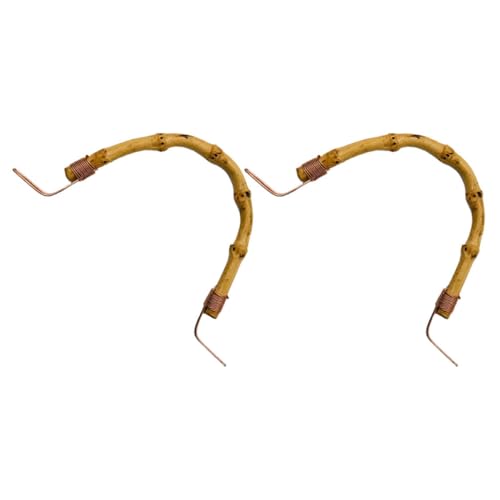 FUNOMOCYA 2Stücke Bambus Teekannengriffe Ersatzgriffe Für Teekannen Langlebige Teekannen Zubehörteile Passend Für Teekannen Ergonomisches Design von FUNOMOCYA