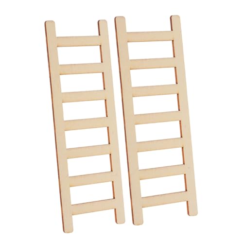 FUNOMOCYA 2Stücke Holzleitern für Mikrolandschaftsschmuck Mini und Puppenhaus Zubehör Langlebige und Charmante Mini Hausmöbel für Fantasievolles FUNOMOCYA 2Stücke Holzleitern für Mikrolandschaftsschmuck Mini und Puppenhaus Zubehör Langlebige und Charmante Mini Hausmöbel für Fantasievolles von FUNOMOCYA