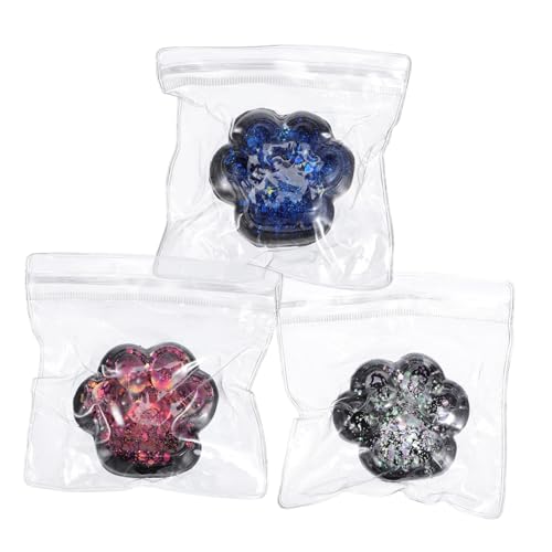 FUNOMOCYA 3 . Katzenpfoten Quetschspielzeug TPR Squishy Stressball für Erwachsene Fidget Tragbar Leicht Lustig Fingerübungen Party Zubehör von FUNOMOCYA