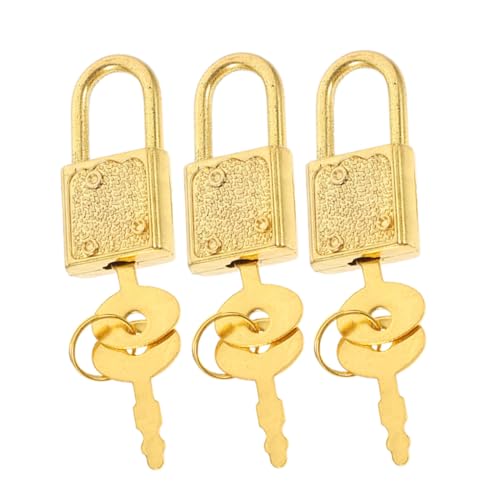 FUNOMOCYA 3 Satz Teiliges mit Schlüsseln Goldfarbene Schmuckkastenschlösser Kleine Truhenverschlüsse für Piraten schatzkisten und Aufbewahrungsboxen Robustes Kindersicher und Dekorativ FUNOMOCYA 3 Satz Teiliges mit Schlüsseln Goldfarbene Schmuckkastenschlösser Kleine Truhenverschlüsse für Piraten schatzkisten und Aufbewahrungsboxen Robustes Kindersicher und Dekorativ von FUNOMOCYA