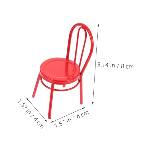 FUNOMOCYA 3 Stück Miniatur Metallstuhl Teilig Kreative Puppenhaus Möbel Dekorative Mini Stühle Rot Leichte Garten und Fotorequisiten Puppenhaus Zubehör für Modellbau FUNOMOCYA 3 Stück Miniatur Metallstuhl Teilig Kreative Puppenhaus Möbel Dekorative Mini Stühle Rot Leichte Garten und Fotorequisiten Puppenhaus Zubehör für Modellbau von FUNOMOCYA