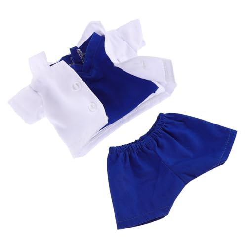 FUNOMOCYA 3 Stück Puppenkleidung Kuscheltier Bär Arzt Kostüm Dunkelblau Weiches Stofftier Outfit Zubehör für Plüschtiere von FUNOMOCYA