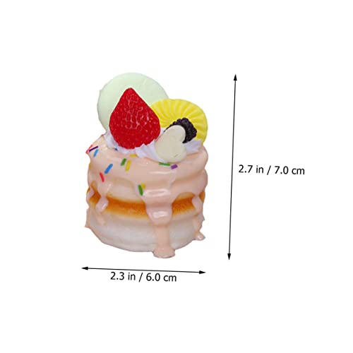 FUNOMOCYA 3 Stück Realistische Künstliche Kuchenmodelle Bunte Torten Deko Fotorequisiten Langlebig Für Schaufenster Party Haushalt Und Lehrzwecke von FUNOMOCYA