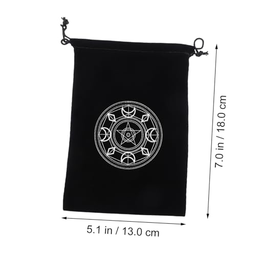FUNOMOCYA 3 Stück Tarot Karten Aufbewahrungsbeutel aus Hochwertigem mit Pentagramm Motiv Kordelzug Tasche für Sichere Lagerung von Tarot Orakelkarten Praktische Flexible Tragetasche für FUNOMOCYA 3 Stück Tarot Karten Aufbewahrungsbeutel aus Hochwertigem mit Pentagramm Motiv Kordelzug Tasche für Sichere Lagerung von Tarot Orakelkarten Praktische Flexible Tragetasche für von FUNOMOCYA