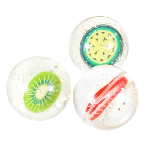 FUNOMOCYA 3 Stück Teiliges Fruchtige Sprungbälle aus Langlebigem Ungiftig und Sicher als für Tragbar und Einfach zu Geeignet für Indoor und Outdoor Aktivitäten von FUNOMOCYA