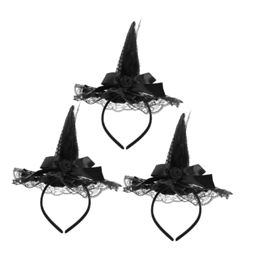FUNOMOCYA 3 Stück Teiliges Hexenhut Haarband mit Spitzenbesatz und Pailletten Leichtes Halloween Kopfschmuck für Damen Mädchen Vielseitiges Cosplay Party Dress Up Zubehör Eleganter Hexenhut FUNOMOCYA 3 Stück Teiliges Hexenhut Haarband mit Spitzenbesatz und Pailletten Leichtes Halloween Kopfschmuck für Damen Mädchen Vielseitiges Cosplay Party Dress Up Zubehör Eleganter Hexenhut von FUNOMOCYA