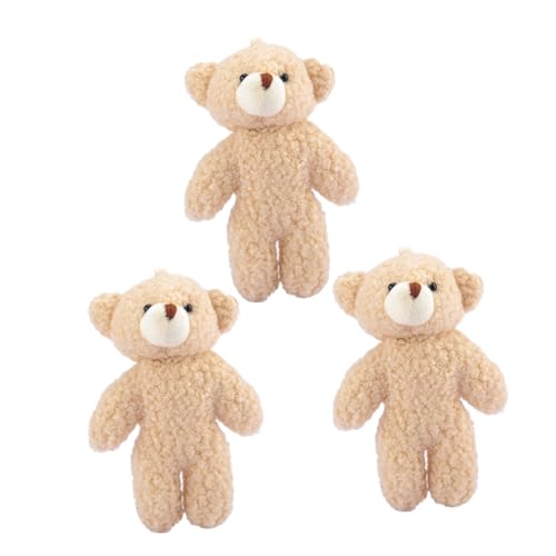 FUNOMOCYA 3 Stück Teiliges Plüschtier Schlüsselanhänger Bär Anhänger Kuscheliges Stofftier mit Kettenring für Rucksack Handtasche Autoschlüssel Dekoration für FUNOMOCYA 3 Stück Teiliges Plüschtier Schlüsselanhänger Bär Anhänger Kuscheliges Stofftier mit Kettenring für Rucksack Handtasche Autoschlüssel Dekoration für von FUNOMOCYA