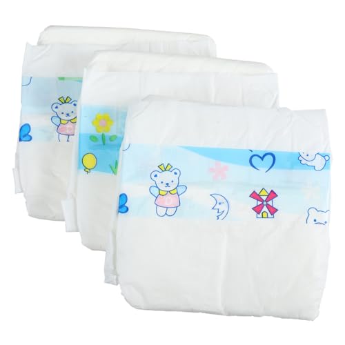 FUNOMOCYA 3 Stück Teiliges Puppenwindeln aus Leichtem Strapazierfähigem Praktische und Dekorative Puppenzubehör für Babypuppen Einfach Anzuziehen und Abzunehmen von FUNOMOCYA