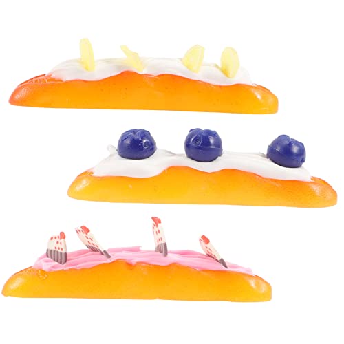 FUNOMOCYA 3 Stück Teiliges Realistisches Spielbrot aus Hochwertigem Harz Langlebiges Küchen für Puppenhaus Fotografie Requisiten und DIY Dekoration Detailgetreue Baguette Modelle für von FUNOMOCYA