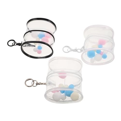 FUNOMOCYA 3 Stück Transparente PVC Figurentasche mit Schlüsselanhänger Tragbare Aufbewahrungstasche für Spielfiguren und Puppen Klarer Schutzbeutel mit Reißverschluss Hängender Organizer mit FUNOMOCYA 3 Stück Transparente PVC Figurentasche mit Schlüsselanhänger Tragbare Aufbewahrungstasche für Spielfiguren und Puppen Klarer Schutzbeutel mit Reißverschluss Hängender Organizer mit von FUNOMOCYA