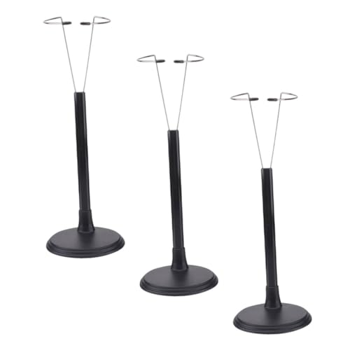 FUNOMOCYA 3 Stück Verstellbare Puppenständer aus leichtem PVC stabile Displayhalter mit Flacher Basis geeignet für Figuren und Handmodelle platzsparend und tragbar für Vitrine und von FUNOMOCYA