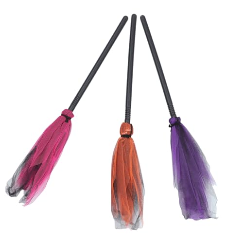 FUNOMOCYA 3 Stücke Teiliges Hexenbesen Halloween Deko Besenstick mit Abnehmbarem Griff Kunststoff Zauberbesen für Hexenkostüm Party Karneval Bühnenauftritte Zufällige Farben FUNOMOCYA 3 Stücke Teiliges Hexenbesen Halloween Deko Besenstick mit Abnehmbarem Griff Kunststoff Zauberbesen für Hexenkostüm Party Karneval Bühnenauftritte Zufällige Farben von FUNOMOCYA