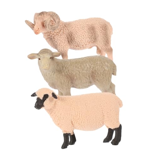 FUNOMOCYA 3 Stücke Teiliges Realistische Schaf Figuren aus Sicherem Material Lebensechte Tiermodelle als Kreative Schaf Dekoration für Montessori und Pädagogische Deko FUNOMOCYA 3 Stücke Teiliges Realistische Schaf Figuren aus Sicherem Material Lebensechte Tiermodelle als Kreative Schaf Dekoration für Montessori und Pädagogische Deko von FUNOMOCYA