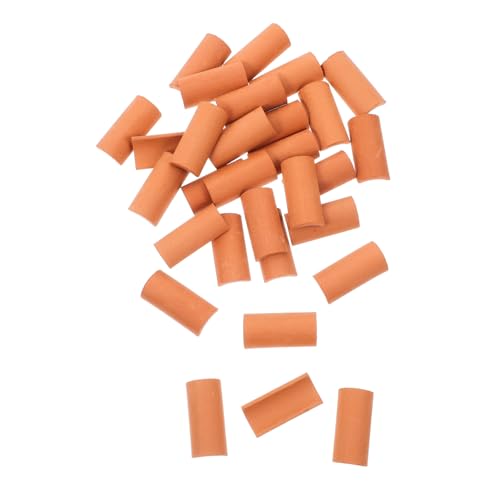 FUNOMOCYA 30 Stück Miniatur Ziegelsteine DIY für Puppenhaus Modellbau und Landschaftsgestaltung Realistische Wiederverwendbare Dachziegel für Kreative Bastelprojekte und Miniaturhäuser von FUNOMOCYA