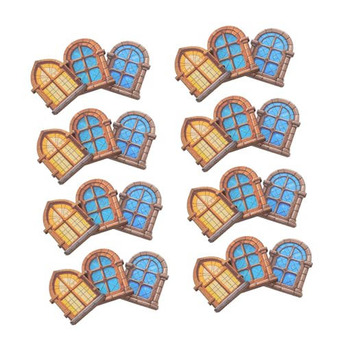 FUNOMOCYA 30 Stück Teiliges Miniatur Holzfensterrahmen für Puppenhaus DIY Basteln Unbemalt zum Bemalen Kompatibel mit Verschiedenen Puppenhausmodellen Vielseitige Vintage-Fenster für FUNOMOCYA 30 Stück Teiliges Miniatur Holzfensterrahmen für Puppenhaus DIY Basteln Unbemalt zum Bemalen Kompatibel mit Verschiedenen Puppenhausmodellen Vielseitige Vintage-Fenster für von FUNOMOCYA