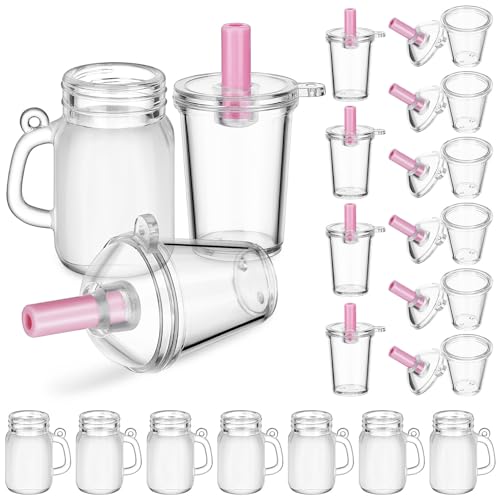 FUNOMOCYA 30 Teiliges Miniatur Puppengeschirr aus Kunststoff mit Milchtee und Bierbechern Praktische Miniatur Spielküchen Requisiten für Puppenhaus Zubehör FUNOMOCYA 30 Teiliges Miniatur Puppengeschirr aus Kunststoff mit Milchtee und Bierbechern Praktische Miniatur Spielküchen Requisiten für Puppenhaus Zubehör von FUNOMOCYA