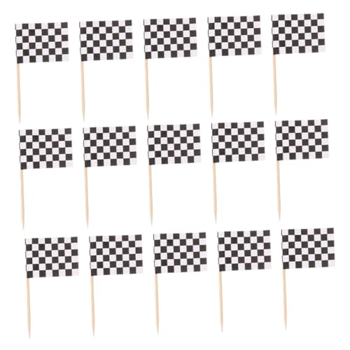 FUNOMOCYA 360 Stück Karierte Rennflaggen Zahnstocher aus Papier und Holz Mini Checkered Racing Stick Flags für Kuchen Cupcakes und Partydekoration bei Kindergeburtstagen Bbqs und FUNOMOCYA 360 Stück Karierte Rennflaggen Zahnstocher aus Papier und Holz Mini Checkered Racing Stick Flags für Kuchen Cupcakes und Partydekoration bei Kindergeburtstagen Bbqs und von FUNOMOCYA