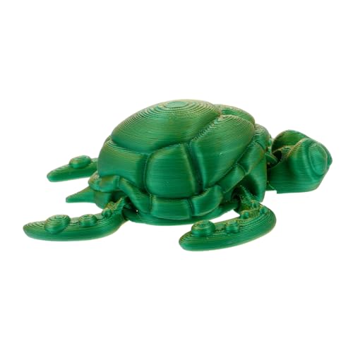 FUNOMOCYA 3D Gedrucktes Schildkrötenmodell Simuliertes Meeresschildkrötenmodell Garten Meeresschildkrötenstatue Dekorationen Realistisches Schildkrötentier Kleines Lebensechtes Tier von FUNOMOCYA