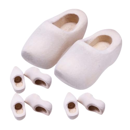 FUNOMOCYA 4 Paare Mini Holzschuhe Blanko Klompen Puppenhaus Dekoration DIY Holzschuhe Bastelset Naturbelassene Handwerkliche Miniaturen für Doll House und Kreative Projekte FUNOMOCYA 4 Paare Mini Holzschuhe Blanko Klompen Puppenhaus Dekoration DIY Holzschuhe Bastelset Naturbelassene Handwerkliche Miniaturen für Doll House und Kreative Projekte von FUNOMOCYA